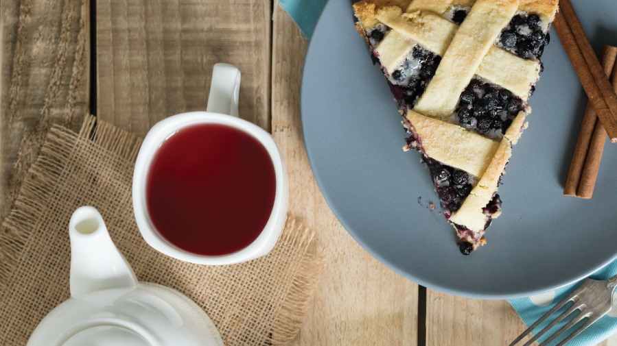 Earl Grey Blueberry Pie