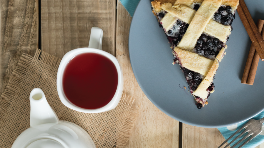 Earl Grey Blueberry Pie