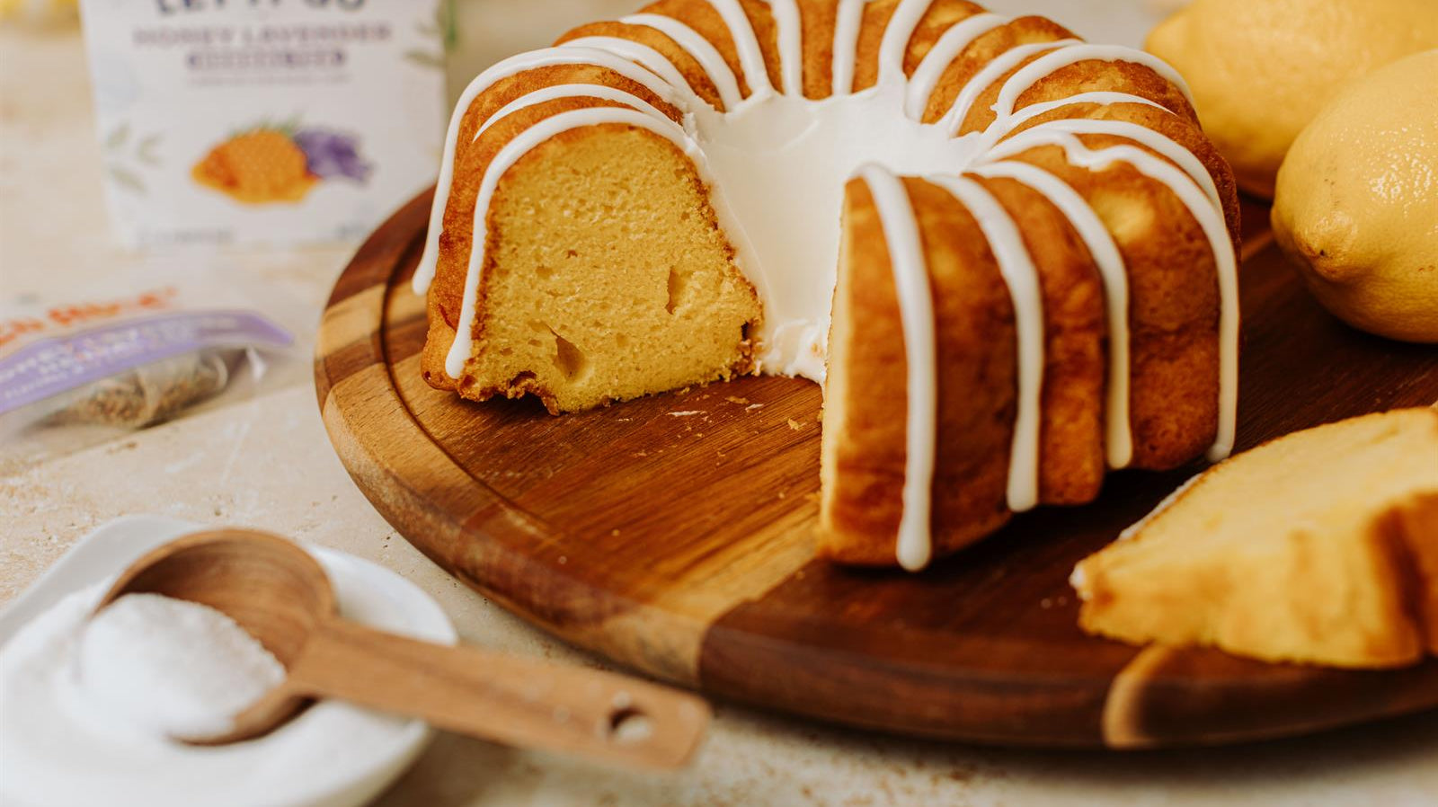 bundt cake, chamomile tea cake