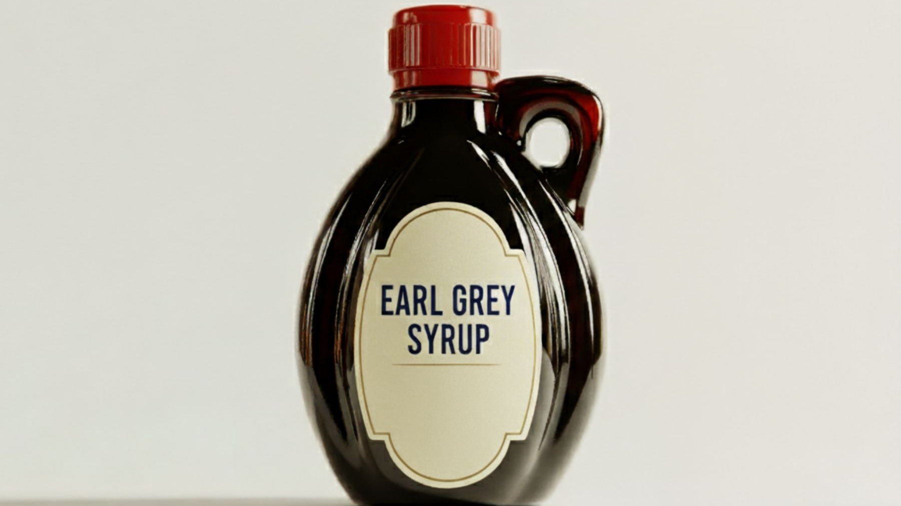 Earl Grey Syrup Placed in a white background