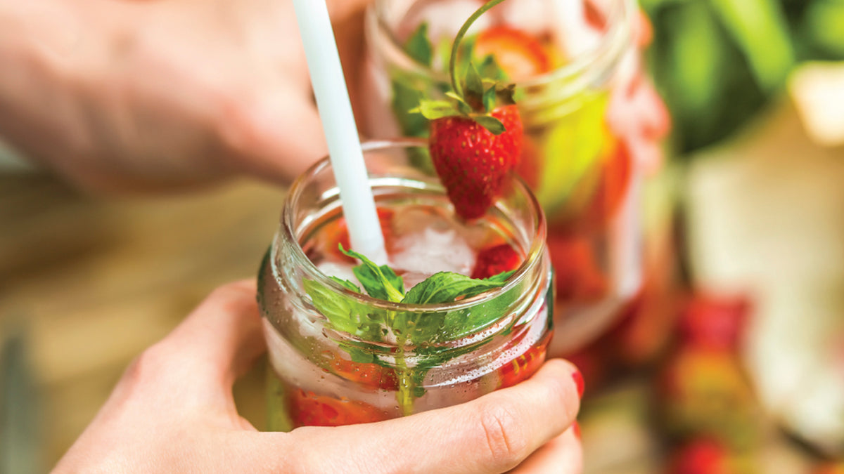 Strawberry Basil Iced Tea