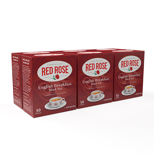 Red Rose English Breakfast Tea Pack of 6
