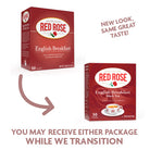 Red Rose English Breakfast Tea New Look Same Great Taste