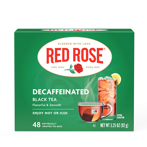 Red Rose Decaf Black Tea - 48ct - 6 pack