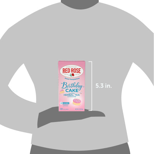 Red Rose Sweet Temptations: Birthday Cake, for scale 5.3"