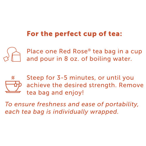 Red Rose Caramel Apple Pie Tea Directions to Use
