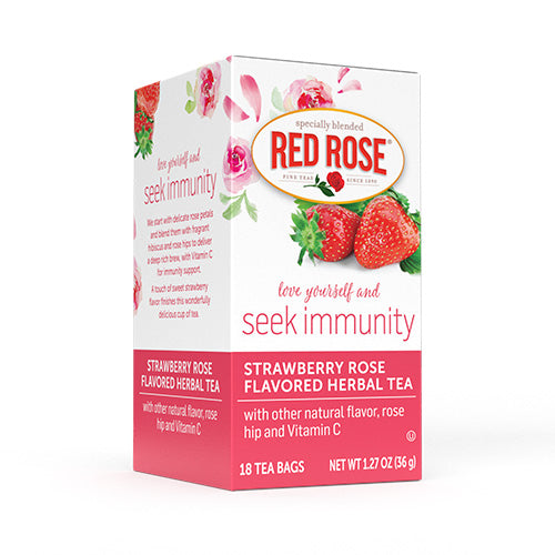 Strawberry Rose Flavored Herbal Tea