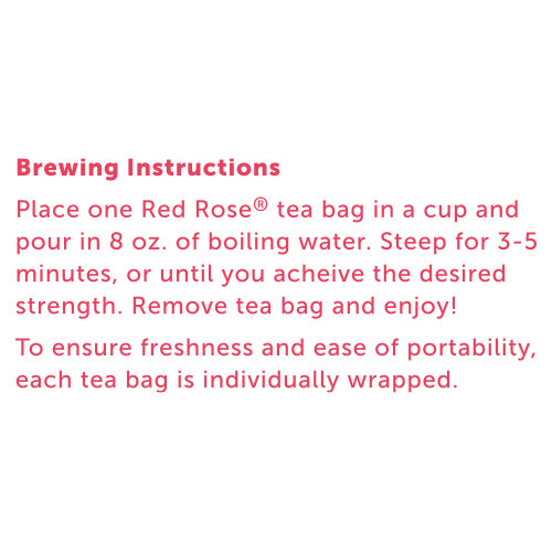 Strawberry Rose Flavored Herbal Tea Directions to Use