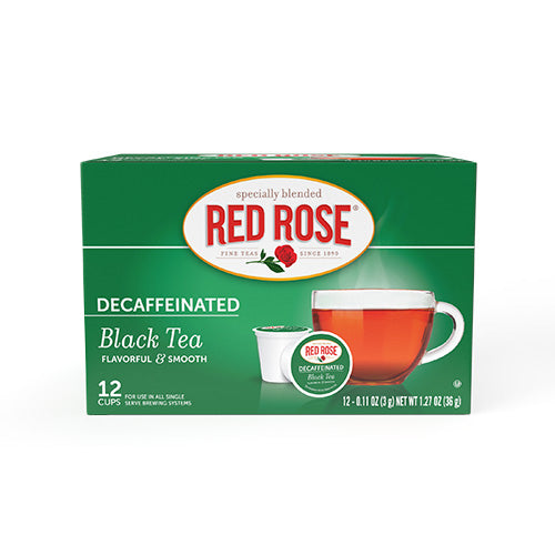 Red Rose Decaf Black Tea Single Serve Cups