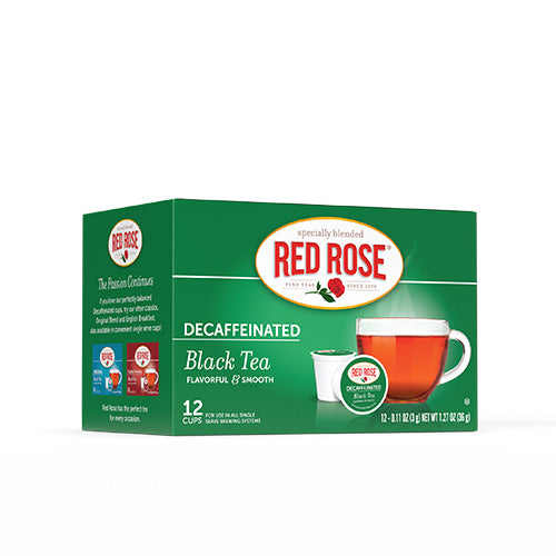 Red Rose Decaf Black Tea Single Serve Cups