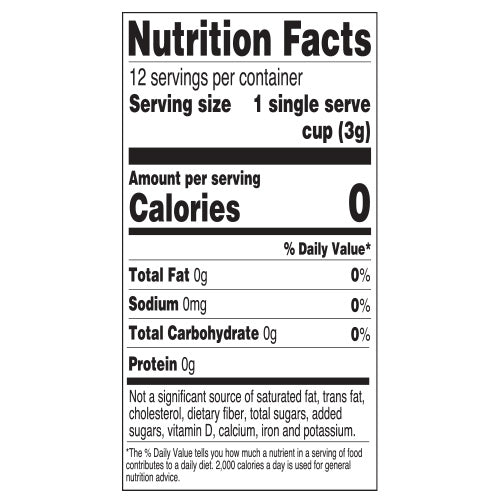 Red Rose Decaf Black Tea Single Serve Cups Nutrition Facts