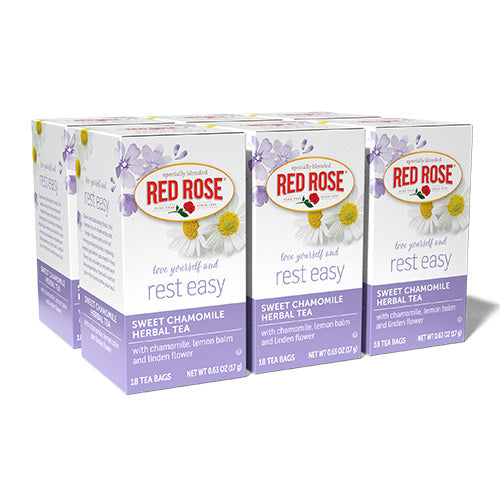 Red Rose Sweet Chamomile Herbal Tea pack of 6