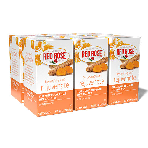 Red Rose Turmeric Orange Tea Pack of 6