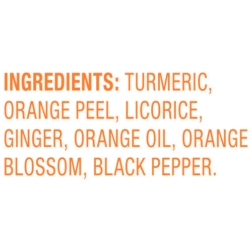 Red Rose Turmeric Orange Tea Ingredients