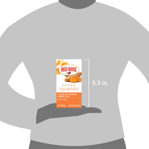 Red Rose Turmeric Orange Tea Size