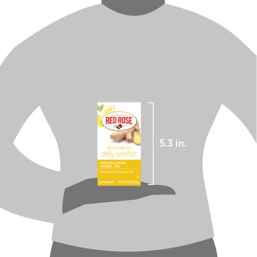 Red Rose Ginger Lemon Herbal Tea