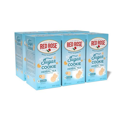 Red Rose Sugar Cookie Tea pack of 6
