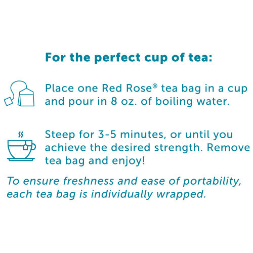 Red Rose Sugar Cookie Tea Directions to Use