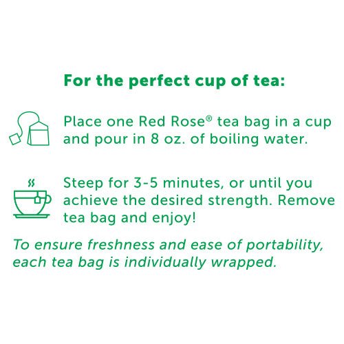 Red Rose Chocolate Mint Patty Tea Directions to Use