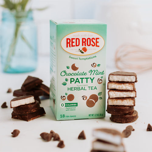 Red Rose Choco Mint Patty Herbal Te