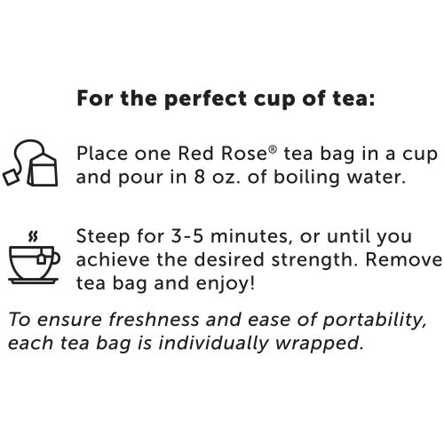 Red Rose Gingerbread Cookie Tea Directions to Use