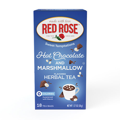 Red Rose Hot Chocolate with Marshmallow Tea