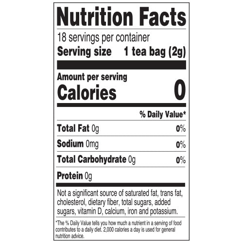 Red Rose Hot Chocolate with Marshmallow Tea Nutrition Facts