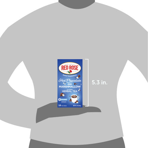 Red Rose Hot Chocolate with Marshmallow Tea Size