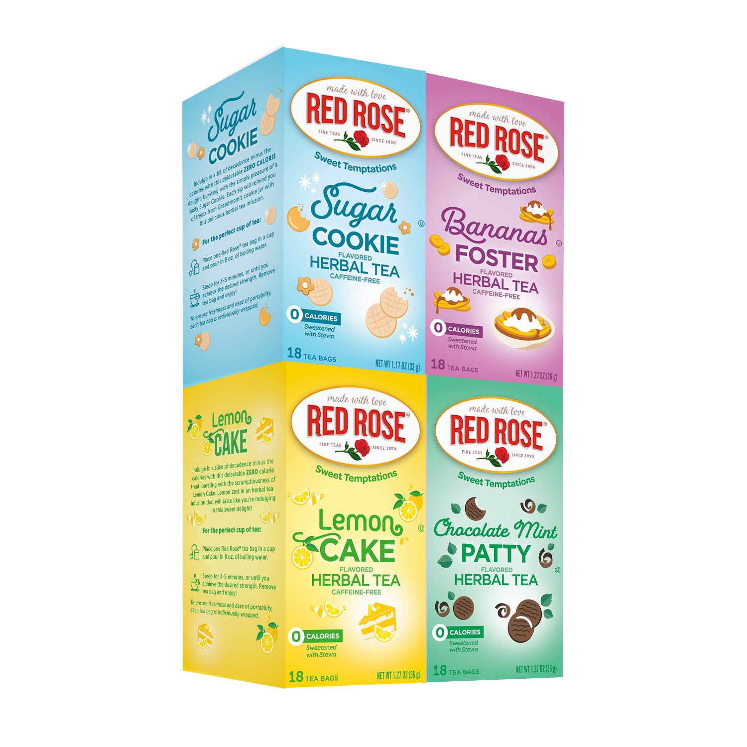 Red Rose Sweet Temptations Chocolate Mint Patty Top Seller Bundle - 72ct