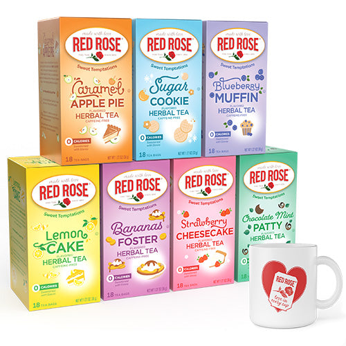Red Rose Sweet Temptations Bundle + Red Rose Mug - 126ct