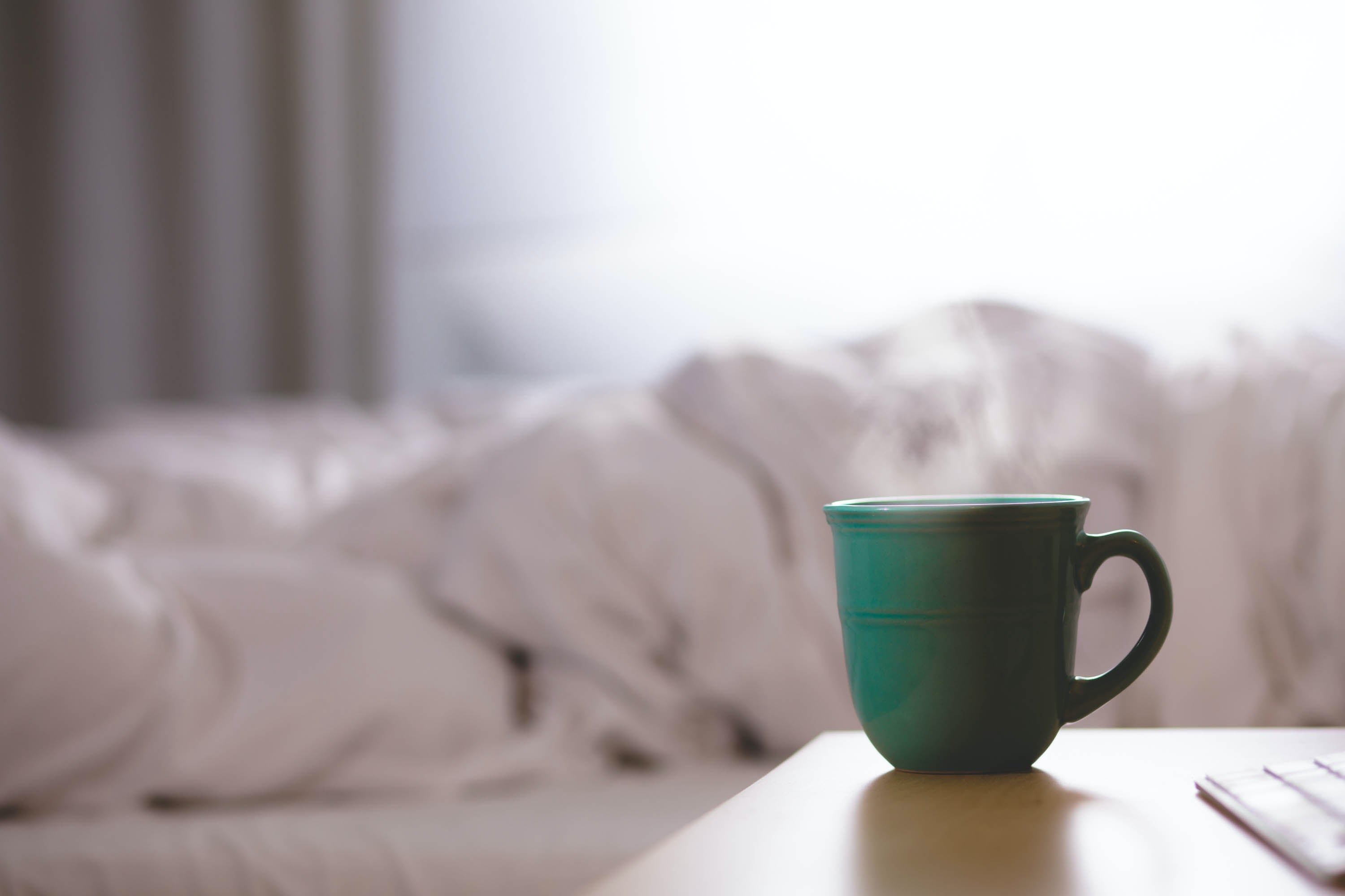 cup of decaf tea, caffeine detox, red rose tea