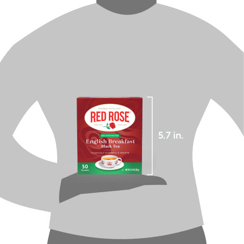 Red Rose Decaf English Breakfast Tea scale