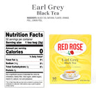 Red Rose Earl Grey Tea Bags Ingredients and Nutrition Facts