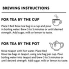 Red Rose Earl Grey Tea Bags Brewing Instructions