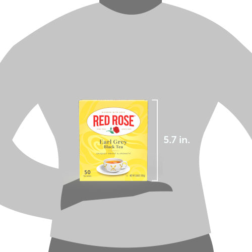 Red Rose Earl Grey Tea | 50 Tea Bags | Red Rose Tea