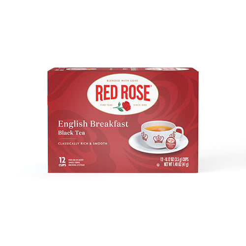 Red Rose English Breakfast Tea Single Serve Cups
