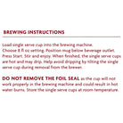 Red Rose English Breakfast Tea Single Serve Cups Directions to Use