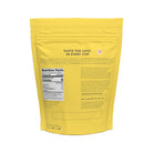 Yellow tea package with text and nutrition facts on a white background