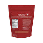 Red package with text and nutrition facts on a white background