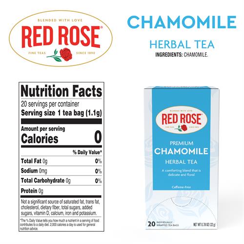 Red Rose Chamomile Herbal Tea