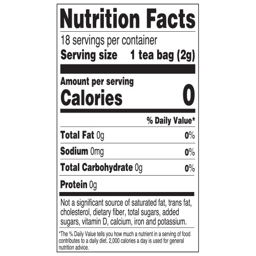 Red Rose Blueberry Muffin Tea Nutrition Facts