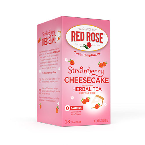 Red Rose Strawberry Cheesecake Tea