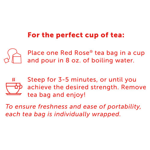 Red Rose Strawberry Cheesecake Tea Directions to Use