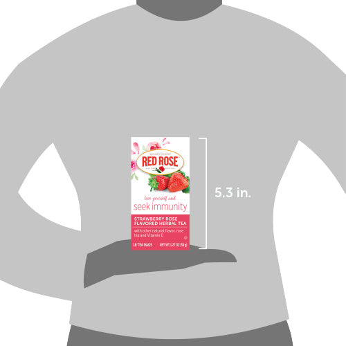 Strawberry Rose Flavored Herbal Tea size
