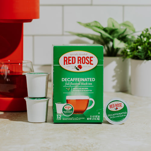 Red Rose Decaf Black Tea Single Serve Cups - 12ct