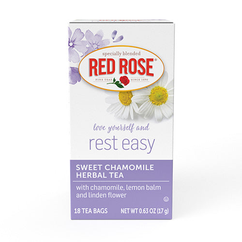 Grønne bønner komme til syne spejder Red Rose Sweet Chamomile Herbal Tea | 18 Tea Bags