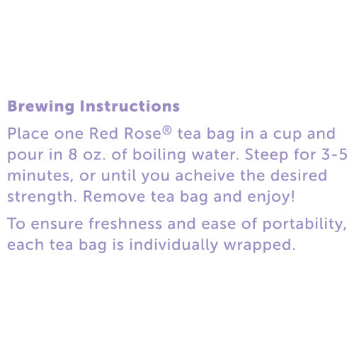 Red Rose Sweet Chamomile Herbal Tea Directions to Use