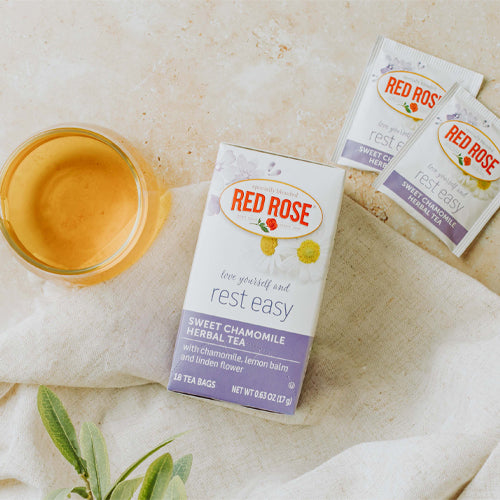 Red Rose Sweet Chamomile Herbal Tea