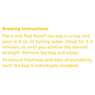 Red Rose Ginger Lemon Herbal Tea Directions to Use