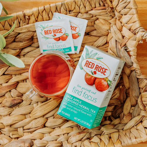 Red Rose Sage Apple Tea